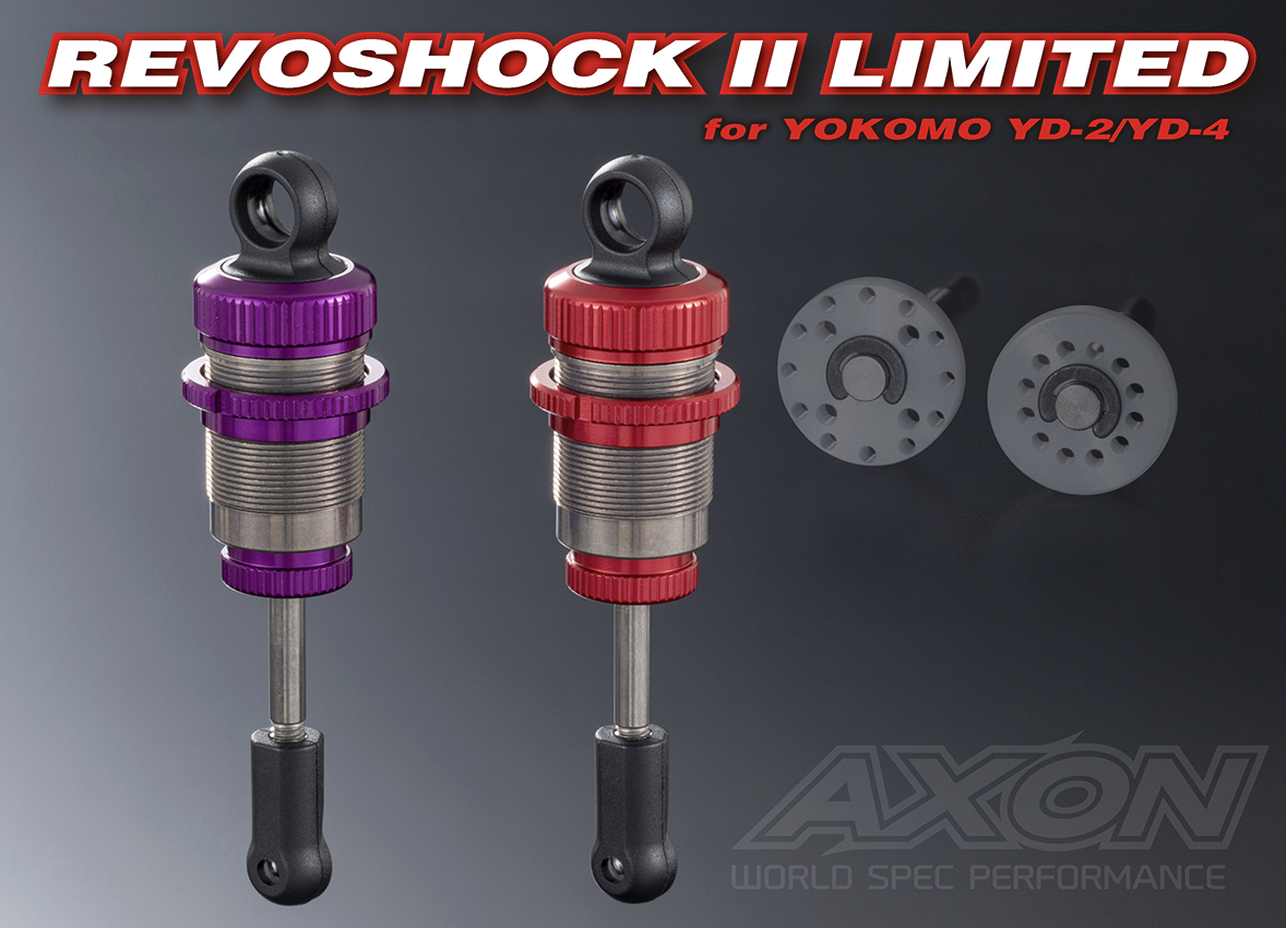 AXON】DD-YS-002R REVOSHOCK II for YOKOMO YD-2/YD-4 Limited Red